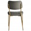 Elvira Brass Frame Upholstered Dining Chair