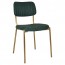 Elvira Brass Frame Upholstered Dining Chair