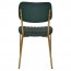 Elvira Brass Frame Upholstered Dining Chair