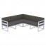 Emera 5 Seater Outdoor Corner Lounge Sofa with Cushions