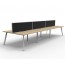 Eternity 6 Person Back to Back Workstation With Screen D-ELDWS6P1275 NO/WS-3600