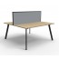 Eternity 2 Person Back to Back Workstation With Screen D-ELDWS2P1275 NO/BL-1200