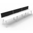 Eternity 3 Person Single Sided Workstation With Screen D-ELSWS3P1275 NW/WS-3600