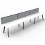 Eternity 3 Person Single Sided Workstation With Screen D-ELSWS3P1275 NW/BL-3600