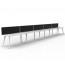 Eternity 5 Person Single Sided Workstation With Screen D-ELSWS5P1275 NW/WS-6000