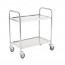 F997 Vogue 2 Tier Flat Pack Trolley Stainless Steel - 810Lx455Wx855mmH
