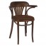 Fan Back Bentwood Arm Chair Upholstered B-165