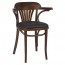 Fan Back Bentwood Arm Chair Upholstered B-165