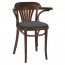 Fan Back Bentwood Arm Chair Upholstered