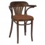 Fan Back Bentwood Arm Chair Upholstered