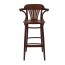 Fan Back Bentwood Bar Stool with Arms BST-165 75cm