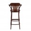 Fan Back Bentwood Bar Stool with Arms BST-165 75cm