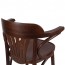 Fan Back Bentwood Bar Stool with Arms BST-165 75cm