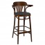 Fan Back Bentwood Bar Stool Upholstered BST-165 78cm