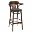 Fan Back Bentwood Bar Stool Upholstered BST-168 78cm