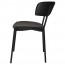 Fior Black Frame Dining Chair Fully Upholstered
