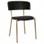Fior Brass Frame Dining Chair Fully Upholstered