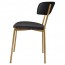 Fior Brass Frame Dining Chair Fully Upholstered