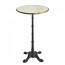 French Celestine Marble with Brass Edge Bistro Bar Table