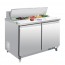 GD882-A Polar U-Series Double Door Prep Counter Fridge 405 Litre