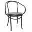 Genuine B9 Bentwood Armchair by Michael Thonet Upholstered