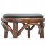Genuine Bentwood Low Stool with Padded Seat T-9739/46