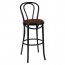 Genuine No 18 Bentwood Bar Stool with Back and Padded Seat 78cm