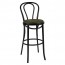 Genuine No 18 Bentwood Bar Stool with Back and Padded Seat 78cm