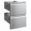 GN-2DRAWER FED Optional Set 2 Drawers for Solid Door Units - GN-2DRAWER