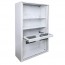 Tall Accent Lockable Office Tambour with Shelves