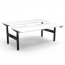 Halo Plus Back to Back Desk Workstation H+2P1275 NW/BL-1200