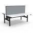 Halo Plus Back to Back Desk Workstation With Screen H+2P1275 NW/BL-1200