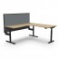 Halo Plus Corner Desk Workstation With Screen H+CNRWS1P1515 NO/BL-1515
