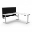 Halo Plus Corner Desk Workstation With Screen H+CNRWS1P1515 NW/WS-1515