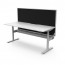 Halo Plus Single Sided Desk Workstation With Screen and Cable Tray H+1PWSCT1275 NW/WS-1200