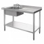 HC900 Vogue Single Bowl Sink R/H Drainer - 1000mm (90mm Drain)
