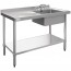 HC913 Vogue Single Bowl Sink L/H Drainer - 1000mm x 700mm (90mm Drain)