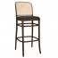 Hoffman Cane Back Upholstered Seat Bentwood Bar Stool BST-811/1 UPH
