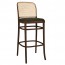 Hoffman Cane Back Upholstered Seat Bentwood Bar Stool BST-811/1 UPH