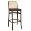 Hoffman Cane Back Upholstered Seat Bentwood Bar Stool BST-811/1 UPH