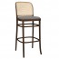 Hoffman Cane Back Upholstered Seat Bentwood Bar Stool BST-811/1 UPH