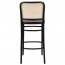 Hoffman Cane Back Veneer Seat Bentwood Bar Stool BST-811/2
