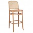 Hoffman Cane Back Veneer Seat Bentwood Bar Stool BST-811/2
