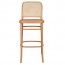 Hoffman Cane Back Veneer Seat Bentwood Bar Stool BST-811/2