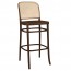 Hoffman Cane Back Veneer Seat Bentwood Bar Stool BST-811/2