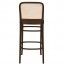 Hoffman Cane Back Veneer Seat Bentwood Bar Stool BST-811/2