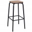 Industrial Stool Wooden Seat