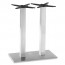 Ingela Twin Square Bar Table Base Stainless Steel