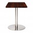 Jaquelina Oak Table Stainless Steel Base