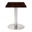 Jaquelina Oak Table Stainless Steel Base